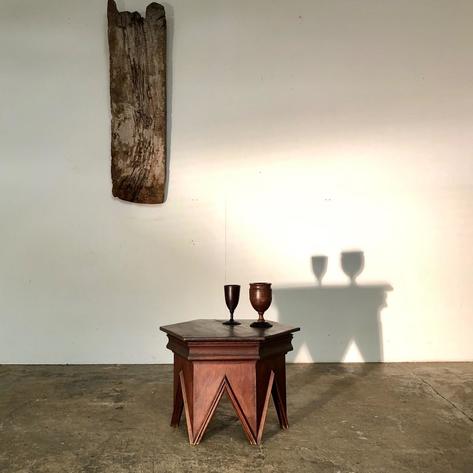1900 oak side table