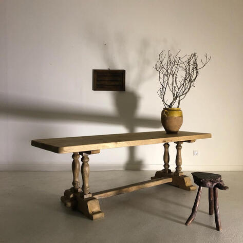 1950 oak farm table 