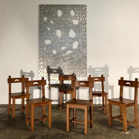1960 oak chairs 