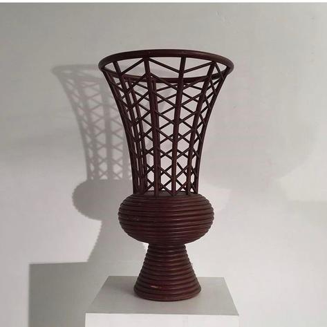 1970 bamboo vase 