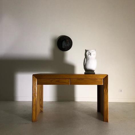 1970 elm wood desk