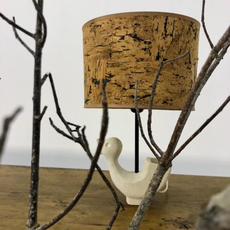 1970 limestone lamp
