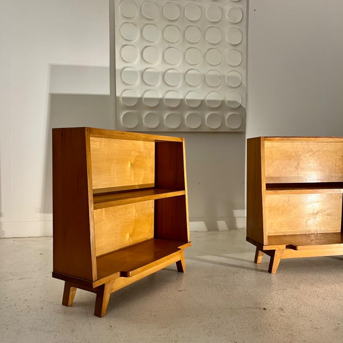 Pair of 1950 shelves cabinets 