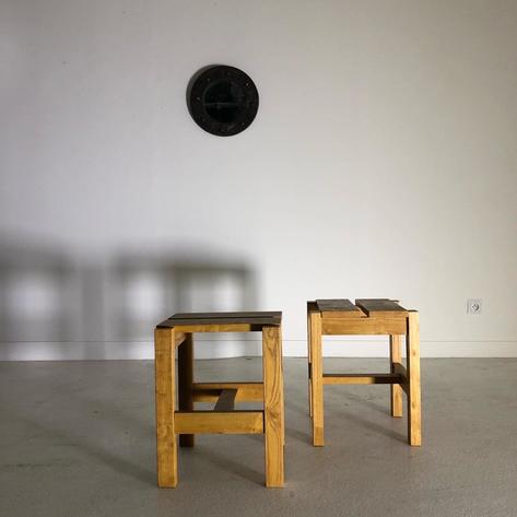 Pair of 1970 stools 
